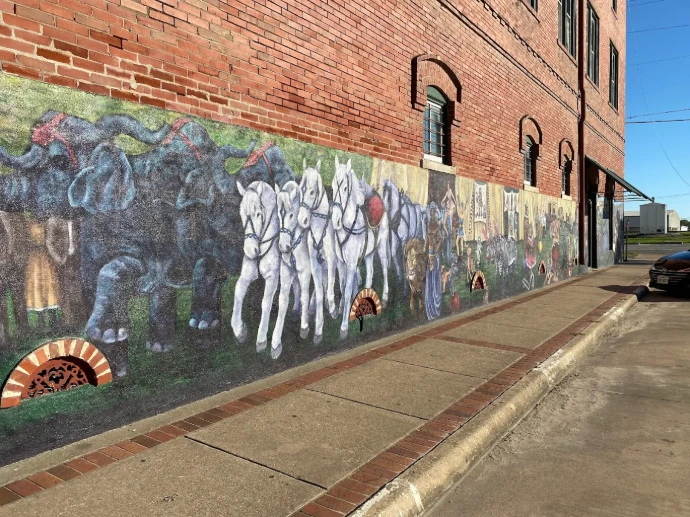 Circus Mural Things to do in Terrell, Texas Circus Mural Things to do in Terrell, Texas