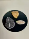 1 pc Carved Leaf Stones - Earth Element for Your Home 