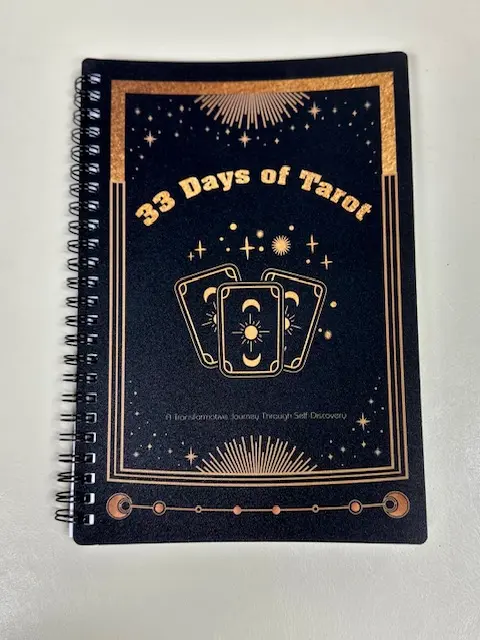 33 Days of Tarot Journal Record Book Daily Card Reading Notebook
