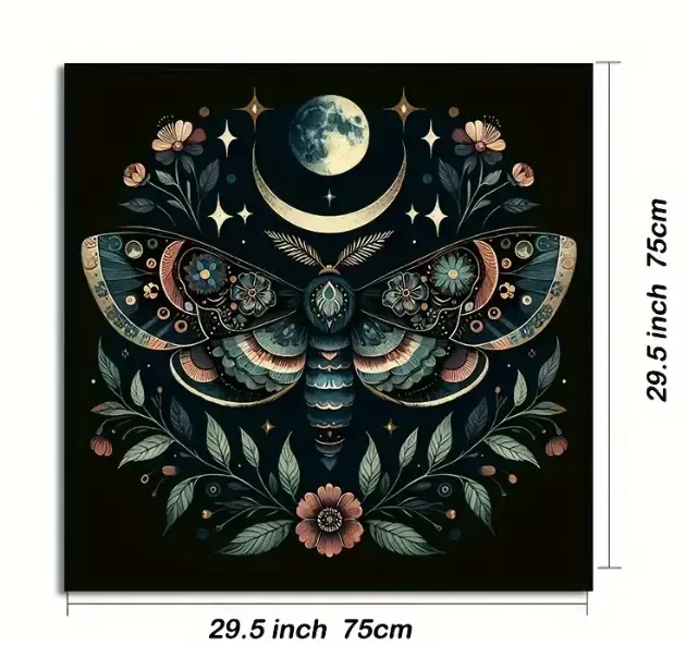 Tarot Altar Cloth For Divination  (Large Sun & Moon)